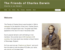 Tablet Screenshot of friendsofdarwin.com
